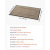 VEVOR Front Door Mat, 47 x 32 in Commercial Floor Mat for Indoor and Outdoor, Modern Stylish Carpet with TPE Backing, Heavy Duty Washable Entry Industrial Rug for Hallway, Balcony, Garage, Brown