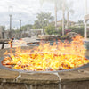 VEVOR 18 inch Round Stainless-Steel Fire Pit Burner Ring, Drop-in Fire Pit Ring Burner Kit for Natural Gas & Propane - with 150,000 BTU Heat Output for Indoor/Outdoor Use