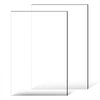 VEVOR Plexiglass Acrylic Sheet, 2-Pack Plastic Sheets, 24 x 36 Inch 1/4 Inch Thick Clear Plastic Cast Transparent Glass for Crafting Projects, Replacement Picture Frame Glass, DIY Display, Easy to Cut