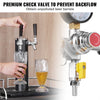 VEVOR Triple Gauge Regulator, CO2 Regulator Gauge with 0-60PSI, Heavy Duty CO2 Gauge Gas System, Draft Beer Regulator with Check Valve, Adjustable Pressure Regulator for Draft Beer Homebrew, CGA320
