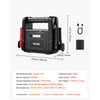 VEVOR 4000A Peak Jump Starter, Portable 12V Lithium Car Battery Booster Pack, Power Bank for All Gas and up to 10L Diesel Engines, with LED Flashlight and Safety Jumper Cables