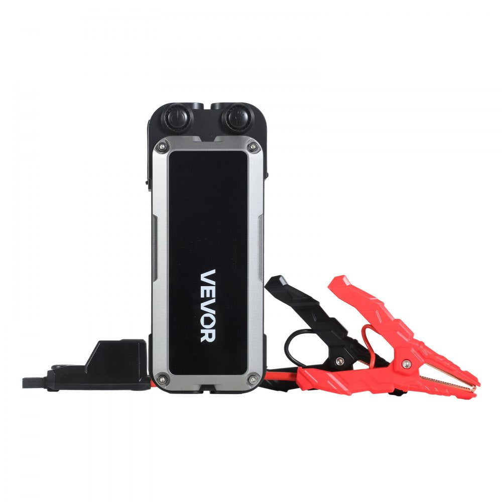 VEVOR Jump Starter, 4000A Peak, Car Jumper Starter Battery Pack, 12V Portable Lithium Battery Booster, Jump Box Power Bank with 3 Modes Flashlight and Jumper Cable, for 10L Gas and 8L Diesel Engines