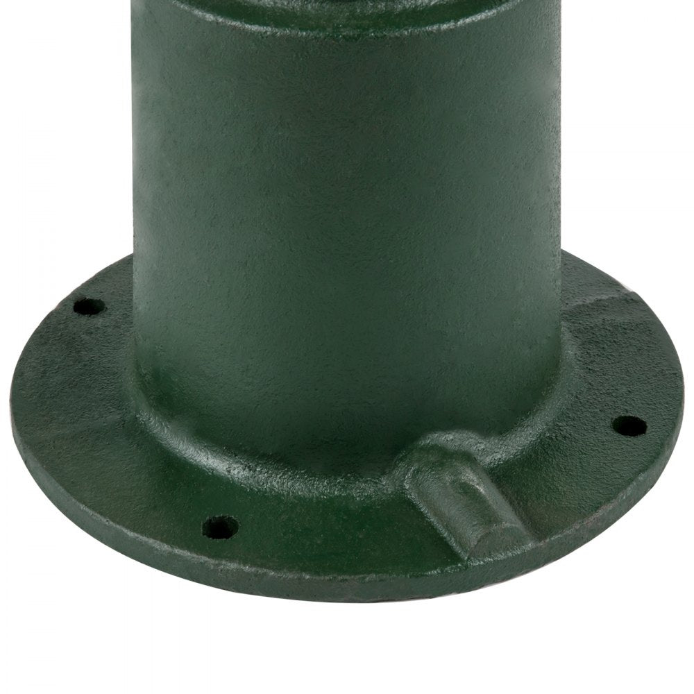 VEVOR Antique Hand Water Pump Stand Pitcher Pump Stand Cast Iron Well Pump Stand with Pre-set 0.5\" Holes for Easy Installation Old Fashion Pitcher Hand Pump Stand for Home Yard Pond Garden Outdoors G