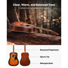 VEVOR Dreadnought Acoustic Guitar, 41 in, 6-String Sunburst Solid Spruce Top Guitar, Beginner Bundle with Gig Bag, Tuner, Strap, Strings, Picks, Capo, Rosewood Fingerboard, for Adult Taller Player