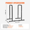 VEVOR Dip Bar, 440 lbs Capacity, Heave Duty Dip Stand Station with Adjustable Height, Fitness Workout Dip Bar Station Stabilizer Parallette Push Up Stand, Parallel Bars for Strength Training Home Gym
