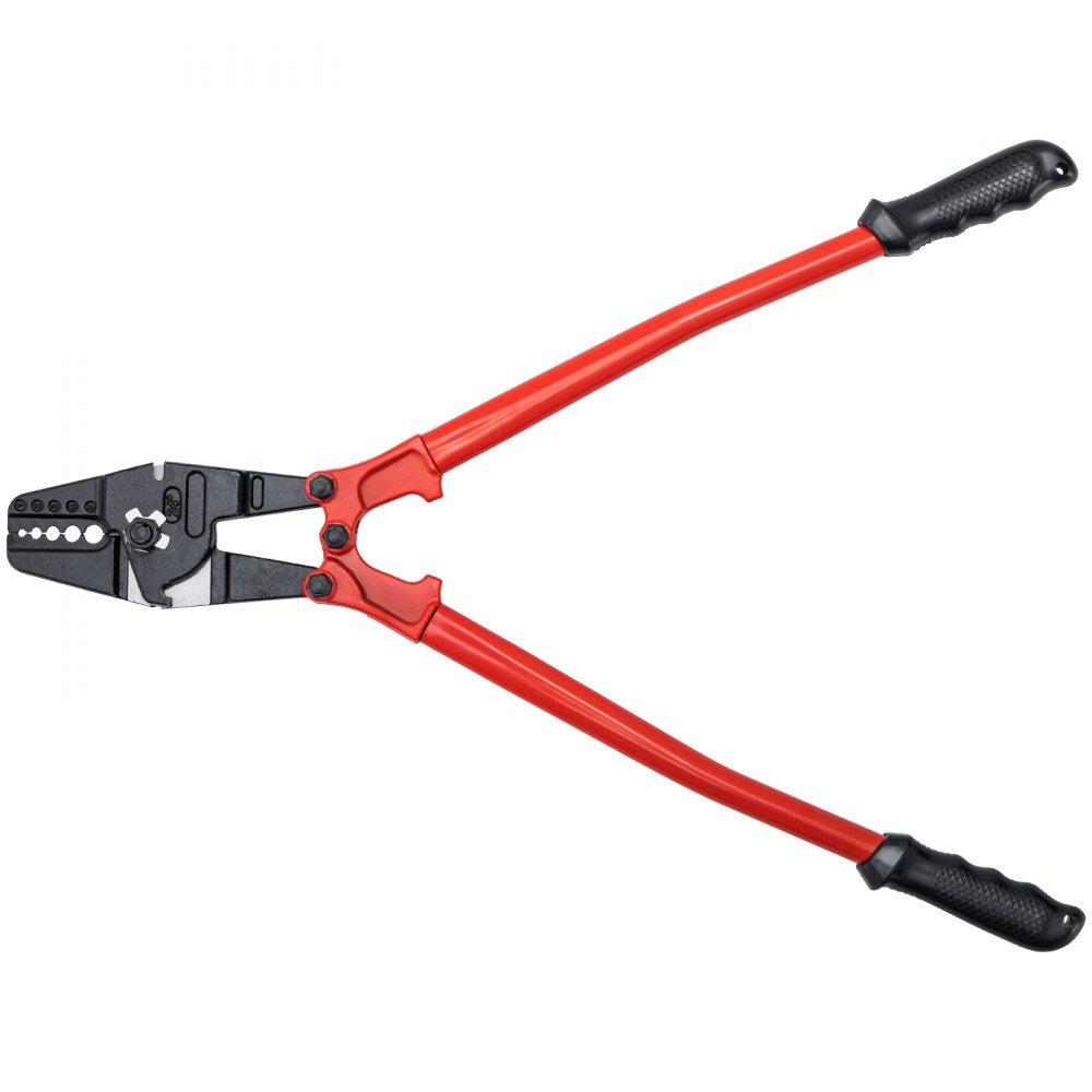 VEVOR 24" Hand Swager Cable Wire Rope Cutter Swage 1/16" 3/32" 1/8" 5/32" 3/16" Aluminum Sleeves Copper