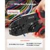 VEVOR Crimping Tool, 22-10 AWG Ratcheting Wire Crimper Tool, Labor-Saving Electrical Terminal Crimp Pliers with Clear Metric & AWG Markings, Quick Release, Adjustable Force for Multiple Terminals