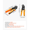 VEVOR Crimping Tool, 24-12 AWG Ratcheting Wire Crimper Tool, Labor-Saving Electrical Terminal Crimp Pliers with Clear Metric & AWG Markings, Quick Release, Adjustable Pressure for Multiple Terminals