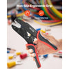 VEVOR Crimping Tool, 24-10 AWG Ratcheting Wire Crimper Tool, Labor-Saving Electrical Terminal Crimp Pliers with Clear Metric & AWG Markings, Quick Release, Adjustable Pressure for Multiple Terminals