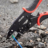 VEVOR Crimping Tool, 24-10 AWG Ratcheting Wire Crimper Tool, Labor-Saving Electrical Terminal Crimp Pliers with Clear Metric & AWG Markings, Quick Release, Adjustable Pressure for Multiple Terminals
