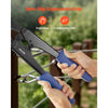 VEVOR Crimping Tool, 3/64" - 1/8" Steel Wire Rope Crimper, with Clear Metric and Imperial Markings, Adjustable Force, Crimp Pliers for Aluminum Oval and Dual Sleeves, and Annealed Copper Sleeves