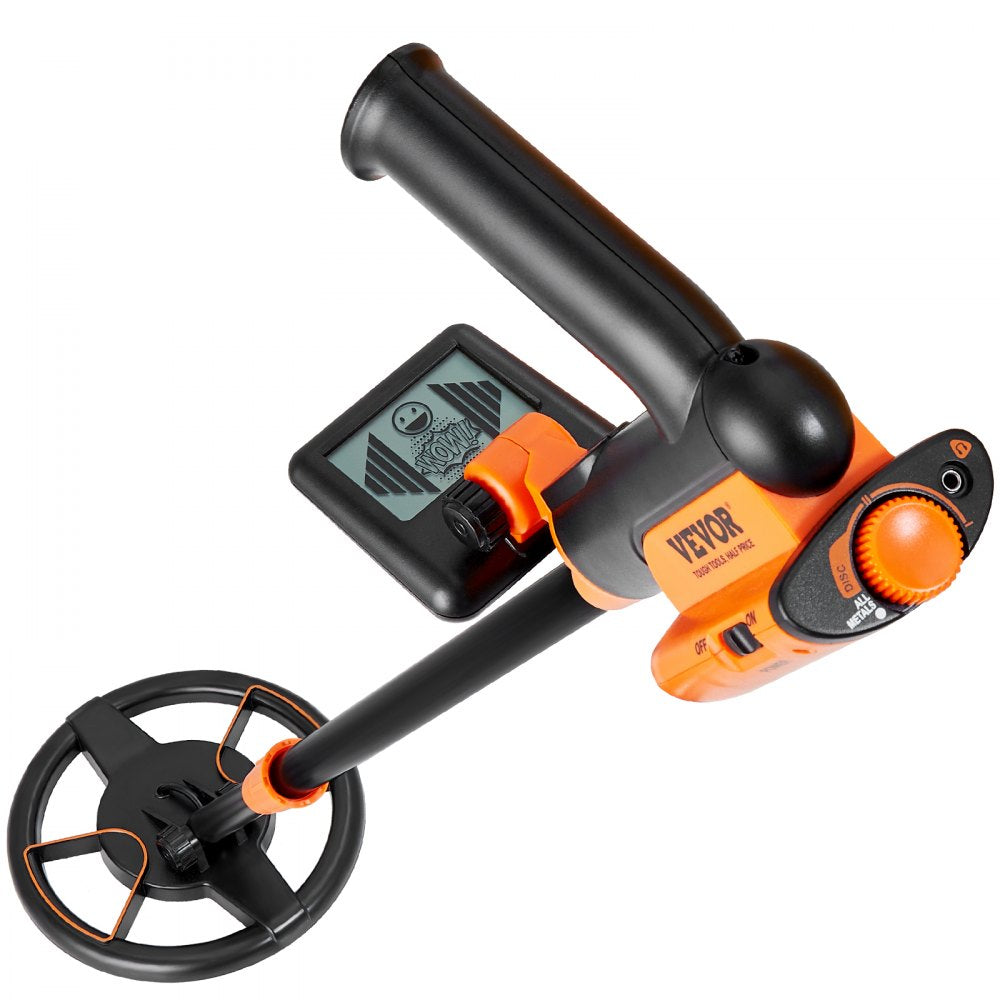 VEVOR Metal Detector for Kids, 6 Inch, 25''-37'' Adjustable Gold Detector, IP68 Waterproof Search Coil with LCD Display Advanced DSP Chip, Lightweight for Junior & Youth Detecting Gold Coin Treasure