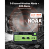 VEVOR Emergency Weather Radio, 4000mAh Battery, FM/AM/WB/NOAA Alert Solar Hand Crank Emergency Radio, with USB Charging Cable, SOS Alarm and Flashlight, Portable for Outdoor Emergencies, Camping