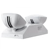 VEVOR 6 Pack Commercial Emergency Light, 3W, White LED Emergency Exit Lighting Fixtures with 180 Minutes Backup Battery Adjustable 2 LED Square Head, Ceiling or Wall Mount for Business Power Outages