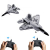 VEVOR RC Plane, 2.4GHZ 2 Channel Remote Control Airplane with 6-Axis Gyro Stabilizer, Ready to Fly Fighter Aircraft Plane Toy with 2 Batteries, Easy to Fly RC Glider for Adults Kids Beginners Boys