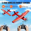 VEVOR RC Plane, 2.4GHZ 2 Channel Remote Control Airplane with 6-Axis Gyro Stabilizer, Ready to Fly Aircraft Plane Toys with 2 Batteries, Easy to Fly RC Glider for Adults Kids Beginners Boys Girls