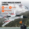 VEVOR RC Plane, 2.4GHZ 4 Channel Remote Control Airplane with 6-Axis Gyro Stabilizer, Ready to Fly Fighter Aircraft Plane Toy with 2 Batteries, Easy to Fly RC Glider for Adults Kids Beginners Boys