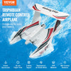 VEVOR RC Plane, 2.4GHZ 3 Channel Remote Control Airplane with 6-Axis Gyro Stabilizer, Ready to Fly Amphibious Aircraft Plane Toy with 2 Batteries, Easy to Fly RC Glider for Adults Kids Beginners Boys