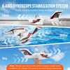 VEVOR RC Plane, 2.4GHZ 3 Channel Remote Control Airplane with 6-Axis Gyro Stabilizer, Ready to Fly Amphibious Aircraft Plane Toy with 2 Batteries, Easy to Fly RC Glider for Adults Kids Beginners Boys
