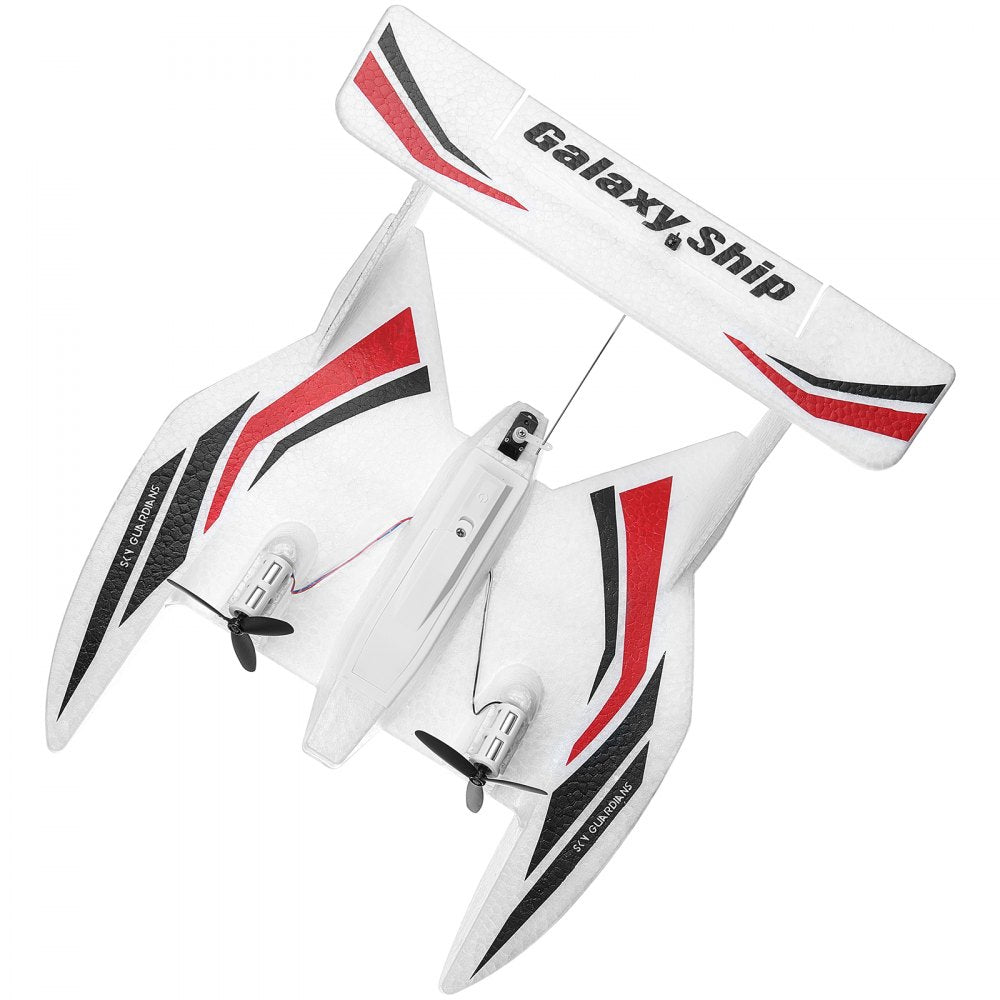 VEVOR RC Plane, 2.4GHZ 3 Channel Remote Control Airplane with 6-Axis Gyro Stabilizer, Ready to Fly Amphibious Aircraft Plane Toy with 2 Batteries, Easy to Fly RC Glider for Adults Kids Beginners Boys