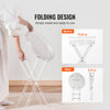 VEVOR Acrylic Folding Tray Table, Acrylic End Table with Folding X Leg, Clear Acrylic Side Table for Coffee, Drink, Food, Snack used in Living Room, Bedroom, and Study