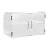 VEVOR Pastry Display Case, 2-Tier Commercial Countertop Bakery Display Case, Acrylic Display Box with Rear Door Access & Removable Shelves, Keep Fresh for Donut Bagels Cake Cookie, 22"x14"x14"