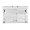 VEVOR Pastry Display Case, 2-Tier Commercial Countertop Bakery Display Case, Acrylic Display Box with Rear Door Access & Removable Shelves, Keep Fresh for Donut Bagels Cake Cookie, 20.7"x13.2"x11.9"