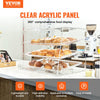 VEVOR Pastry Display Case, 3-Tier Commercial Countertop Bakery Display Case, Acrylic Display Box with Rear Door Access & Removable Shelves, Keep Fresh for Donut Bagels Cake Cookie, 20.7"x17"x16.3"