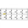 VEVOR Cell Phone Storage Locker, 10 Slots Acrylic Material with Door Locks and Keys, Wall-Mounted Cabinet Pocket Office Classroom Gym Box, Clear