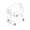 VEVOR Acrylic Table with Wheels, 2 Tiers Mobile Cart Table, Modern Rolling Acrylic Storage Desk, Clear Nightstand Side End Desk, for Living Room, Bedroom, Bar, Office, 12 x 16.3 x 18.9 in (Clear)