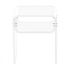 VEVOR Acrylic Side Table, 2 Tiers Clear Bedside Table with Storage Shelf, Modern Rectangle Acrylic End Desk, Transparent Thick Nightstand for Bedroom, Living Room, Study, 11.8 x 15.7 x 19.7 in (Clear)