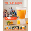 VEVOR Beverage Dispenser, 2.64 Gallon Drink Dispenser for Parties, Plastic Juice Dispensers with Spigot Ice Chamber, Iced Tea Lemonade Juice Water Dispensers, for Restaurants, Hotels, Parties