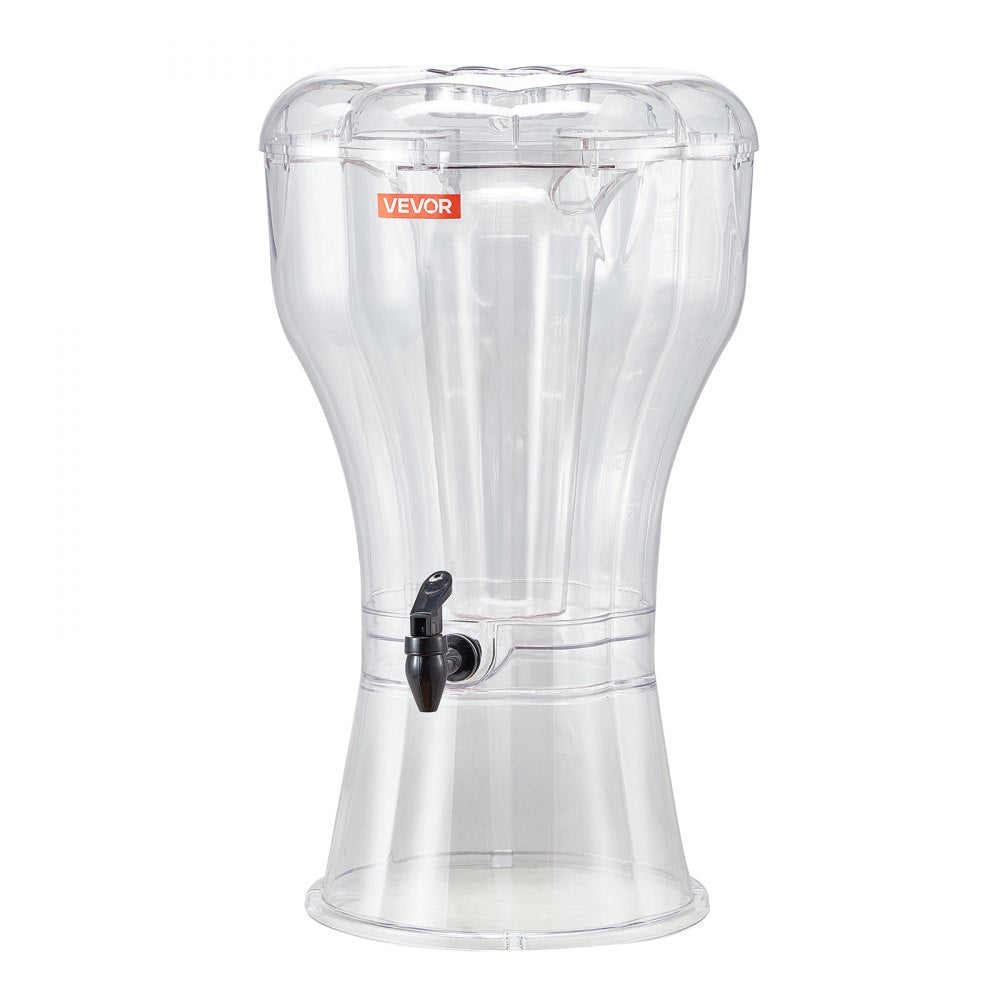 VEVOR Beverage Dispenser, 3.4 Gallon Drink Dispenser for Parties, Plastic Juice Dispensers with No-Drip Spigot, Iced Tea Lemonade Juice Water Dispensers, for Restaurants, Hotels, Parties