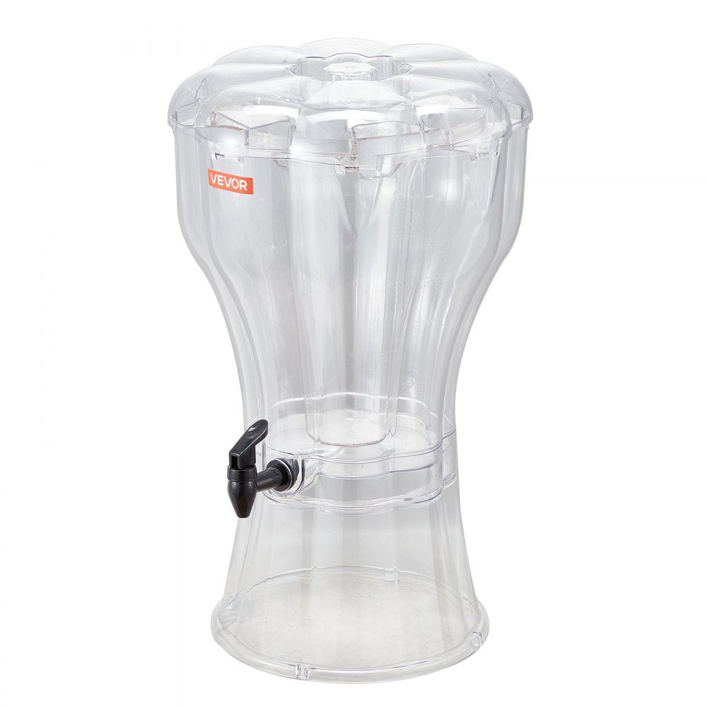 VEVOR Beverage Dispenser, 3.4 Gallon Drink Dispenser for Parties, Plastic Juice Dispensers with No-Drip Spigot, Iced Tea Lemonade Juice Water Dispensers, for Restaurants, Hotels, Parties