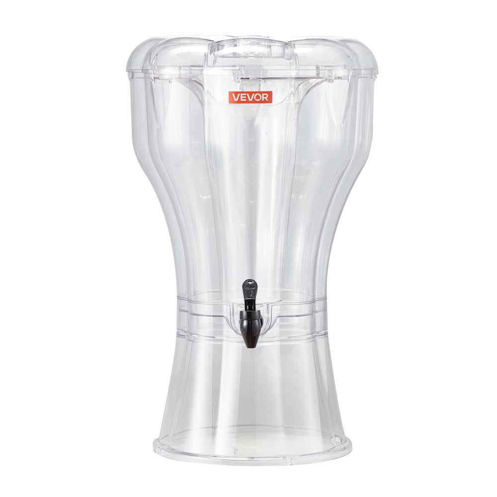 VEVOR Beverage Dispenser, 3.4 Gallon Drink Dispenser for Parties, Plastic Juice Dispensers with No-Drip Spigot, Iced Tea Lemonade Juice Water Dispensers, for Restaurants, Hotels, Parties