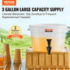 VEVOR Beverage Dispenser, 3 Gallon Drink Dispensers for Parties, Plastic Juice Dispenser with Spigot and Lid, Iced Tea Lemonade Juice Water Dispenser, for Restaurants, Hotels, Parties, 2 Pack