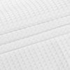 VEVOR White Fabric Shower Curtain, 240 GSM Weighted Waffle Shower Curtains, Polyester Curtain with Rust-Resistant Hooks, Machine Washable & Water Repellent, for Bathroom Showers, Bath Tubs, 72x72 in