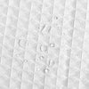 VEVOR White Fabric Shower Curtain, 240 GSM Weighted Waffle Shower Curtains, Polyester Curtain with Rust-Resistant Hooks, Machine Washable & Water Repellent, for Bathroom Showers, Bath Tubs, 72x72 in