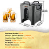 VEVOR Insulated Beverage Dispenser, 10 Gallon, Food-grade LL9450UP Hot and Cold Beverage Server, Thermal Drink Dispenser Cooler with 1.18 in PU Layer Two-Stage Faucet Handle, for Restaurant Drink Shop