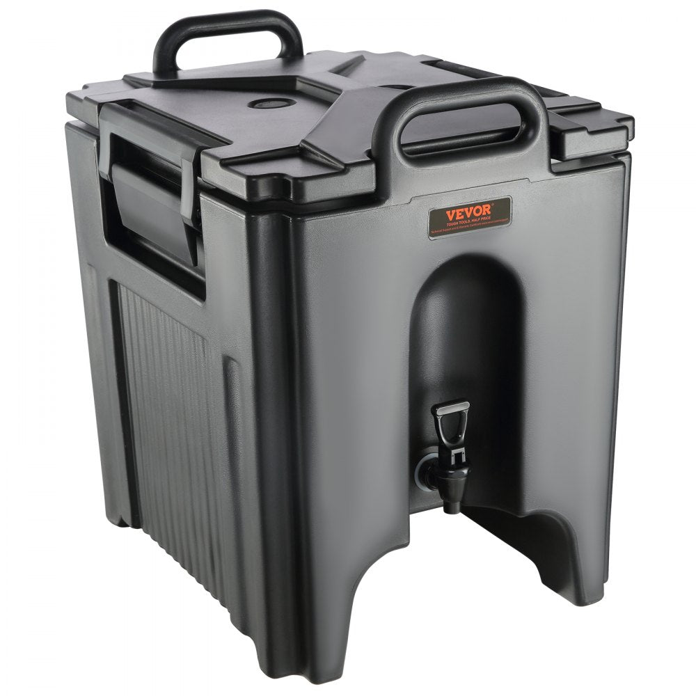 VEVOR Insulated Beverage Dispenser, 10 Gallon, Food-grade LL9450UP Hot and Cold Beverage Server, Thermal Drink Dispenser Cooler with 1.18 in PU Layer Two-Stage Faucet Handle, for Restaurant Drink Shop