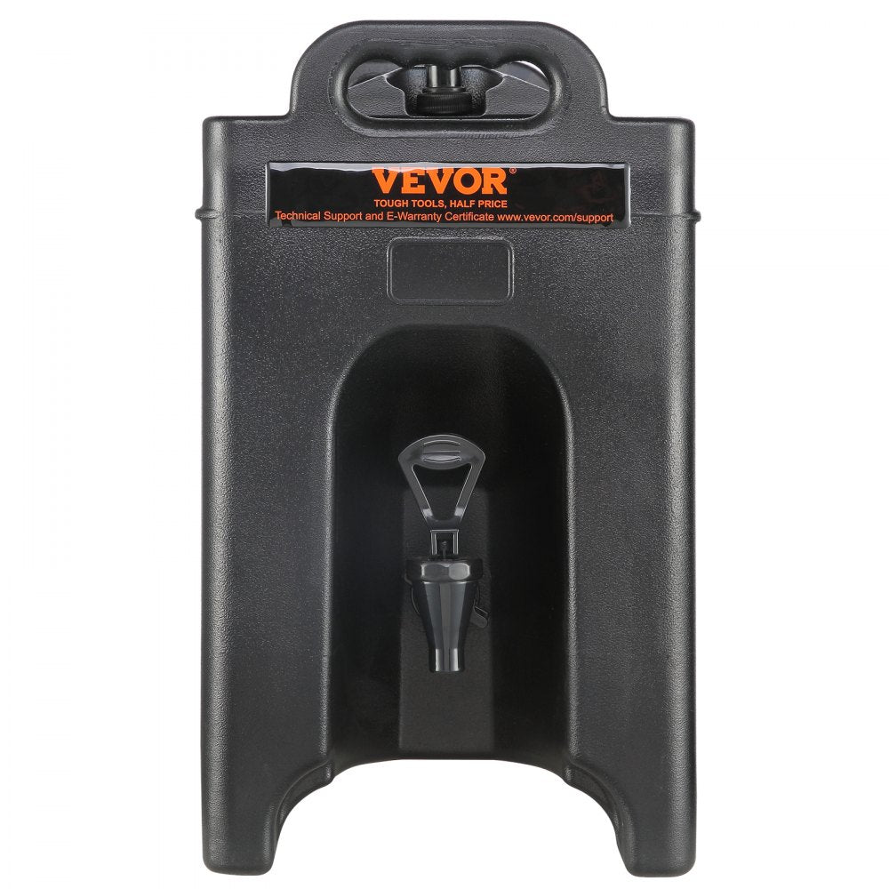 VEVOR Insulated Beverage Dispenser, 2.5 Gallon, Food-grade LDPE Hot and Cold Beverage Server, Thermal Drink Dispenser Cooler with 0.9 in PU Layer Two-Stage Faucet Handle, for Restaurant Drink Shop
