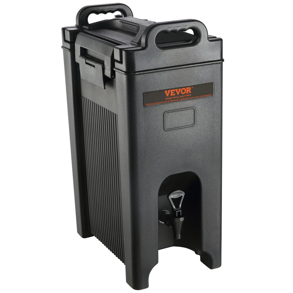 VEVOR Insulated Beverage Dispenser, 5 Gallon, Food-grade LDPE Hot and Cold Beverage Server, Thermal Drink Dispenser Cooler with 0.9 in PU Layer Two-Stage Faucet Handle, for Restaurant Drink Shop