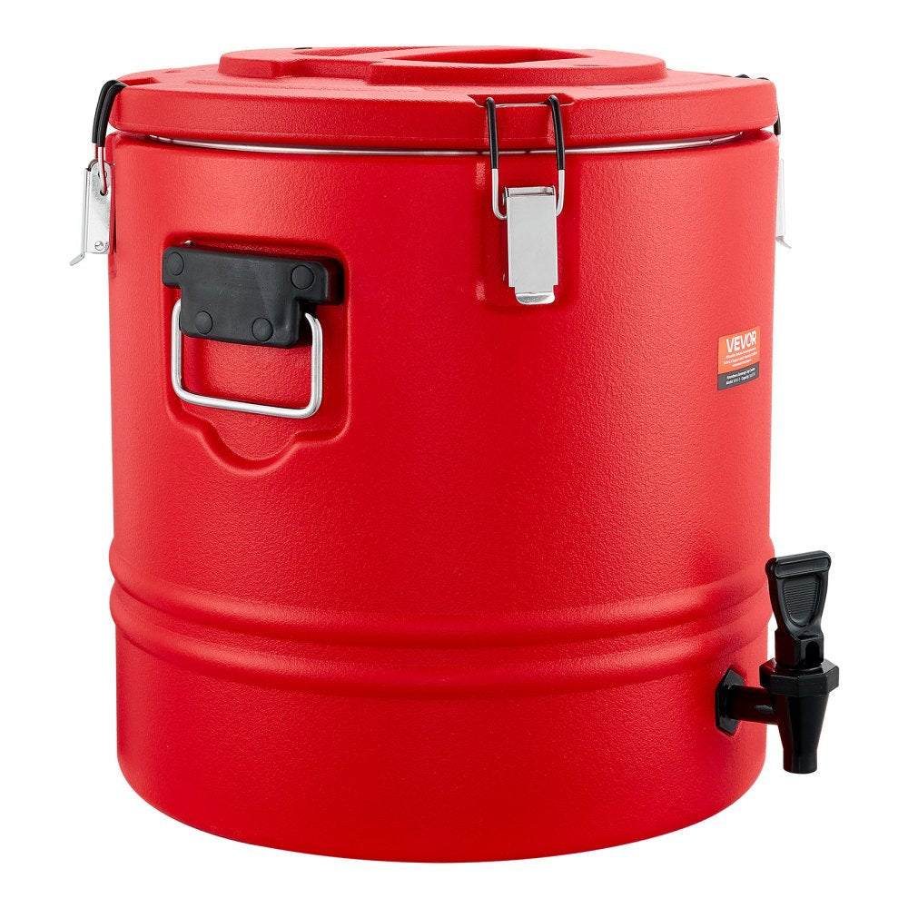 VEVOR Insulated Beverage Dispenser, 8 Gal/30.3L Thermal Hot and Cold Drink Server Dispenser with Spigot, Food-Grade Cooler Jug with 304 Stainless Steel Interior, for Tea Coffee Restaurant Outdoor