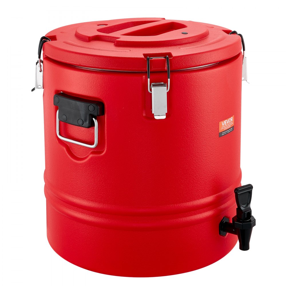 VEVOR Insulated Beverage Dispenser, 8 Gal/30.3L Thermal Hot and Cold Drink Server Dispenser with Spigot, Food-Grade Cooler Jug with 304 Stainless Steel Interior, for Tea Coffee Restaurant Outdoor