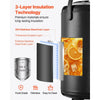 VEVOR Insulated Beverage Dispenser, 3.2 Gal/12L Stainless Steel Thermal Drink Server with Spigot & Temp Display, Suitable for Hot and Cold Drinks, for Tea Coffee Water in Cafes & Restaurants, Black