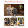 VEVOR Insulated Beverage Dispenser, 3.2 Gal/12L Stainless Steel Thermal Drink Server with Spigot & Temp Display, Suitable for Hot and Cold Drinks, for Tea Coffee Water in Cafes & Restaurants, Black
