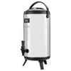 VEVOR Insulated Beverage Dispenser, 2.4 Gal/9.2L Stainless Steel Thermal Drink Server with Spigot & Temp Display, Suitable for Hot and Cold Drinks, for Tea Coffee Water in Cafes & Restaurants, Silver
