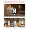 VEVOR Insulated Beverage Dispenser, 2 Gal/7.6L Stainless Steel Thermal Drink Server with Spigot & Temp Display, Suitable for Hot and Cold Drinks, for Tea Coffee Water in Cafes & Restaurants, Silver