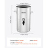 VEVOR Ice Tea Dispenser, 4 Gal/15L 304 Stainless Steel Beverage Dispenser with Spigot & Handle, Suitable for Hot and Cold Drinks, for Iced Tea Coffee Water in Cafes & Restaurants