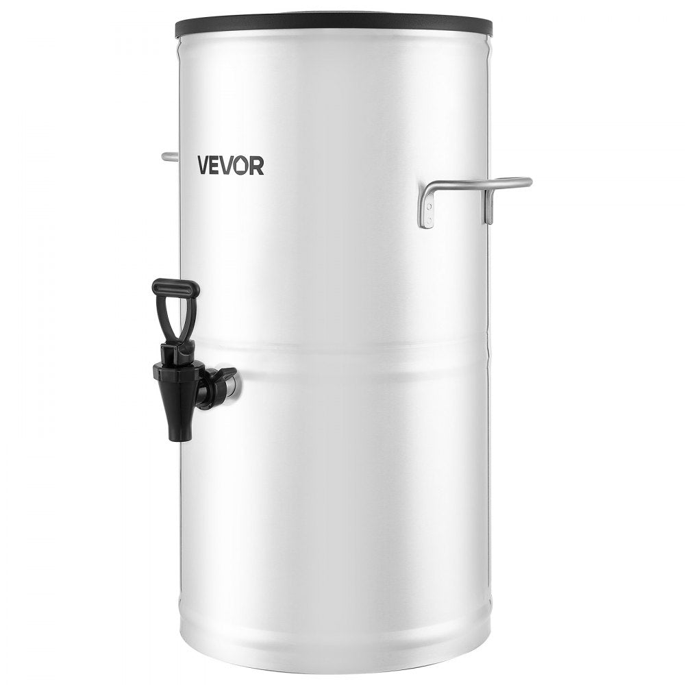 VEVOR Ice Tea Dispenser, 4 Gal/15L 304 Stainless Steel Beverage Dispenser with Spigot & Handle, Suitable for Hot and Cold Drinks, for Iced Tea Coffee Water in Cafes & Restaurants